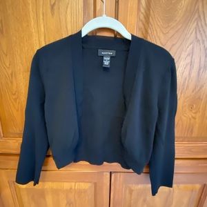 Spense black crop sweater cardigan size S